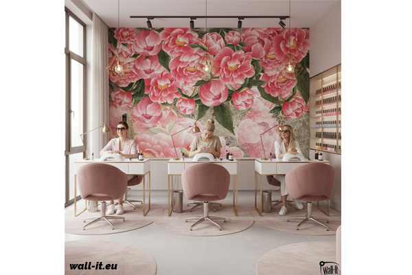 Fototapeta Piwonie – wersja kolorowa GD16 bright – Wall-It