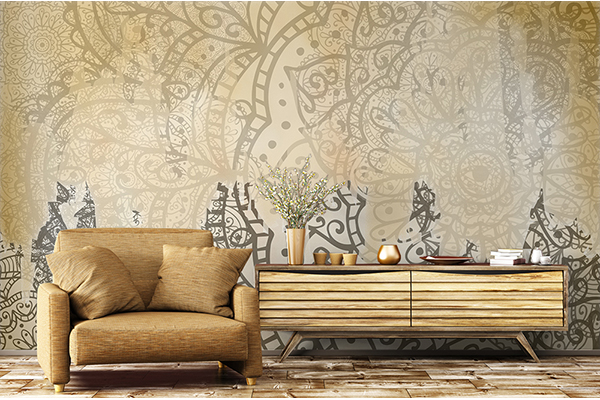 Fototapeta Mandala na ścianie w salonie MNDL18 – Wall-It